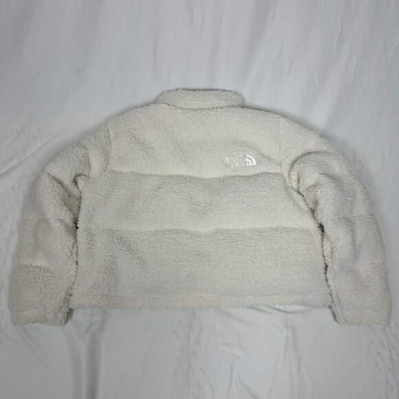Women’s The North Face High Pile Sherpa Nuptse Short Crop Jacket – 700-Fill Down - Picture 2 of 11